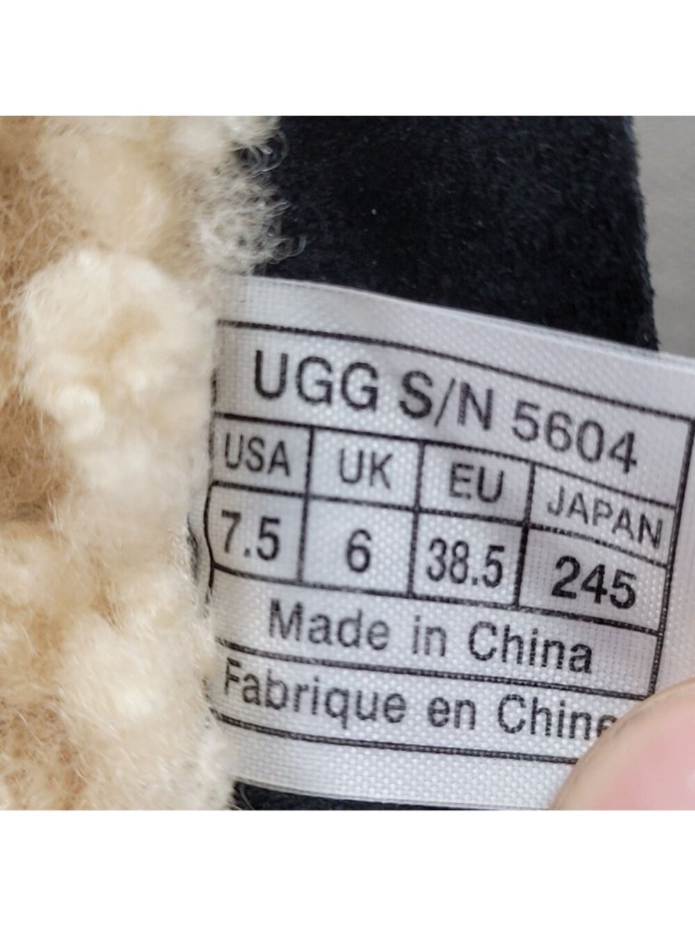 Ugg Australia Endell Womens 7.5 Black Suede Shearling Lined Moto Boots 9" NICE - Picture 9 of 16